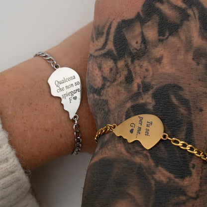 Dolce Metà® - Bracciale di coppia personalizzato